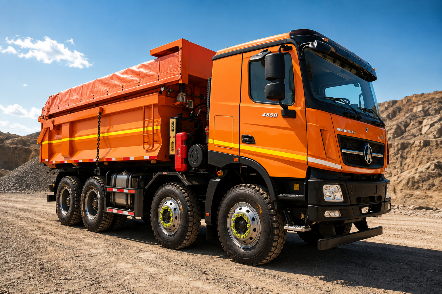 BEIBEN TRUCK Camión Tolva BEIBEN 4850 8x4 – 500 HP – 20 m³